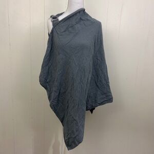 Comfy Cubs Nursing Cover Blue Grey Bamboo Rayon Muslin Cotton Adjustable Strap